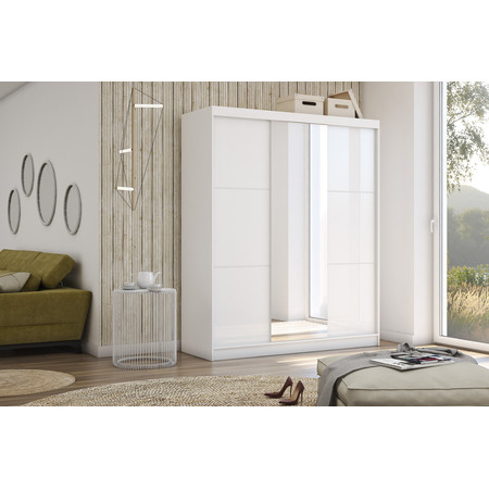 Kvalitní Šatní Skříň Viviana 180 cm Bílá Furniture